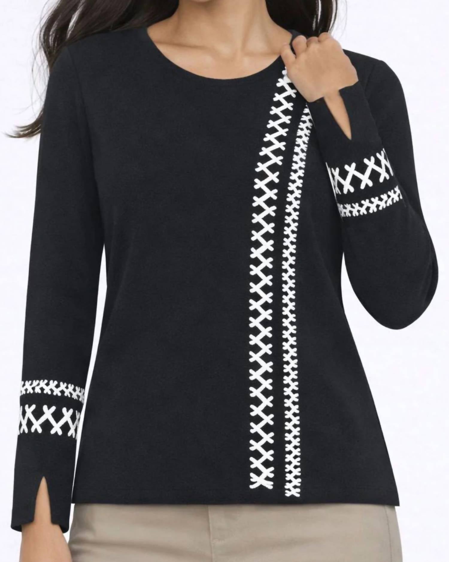 J'Envie/Eli - Weave Long Sleeve Tunic