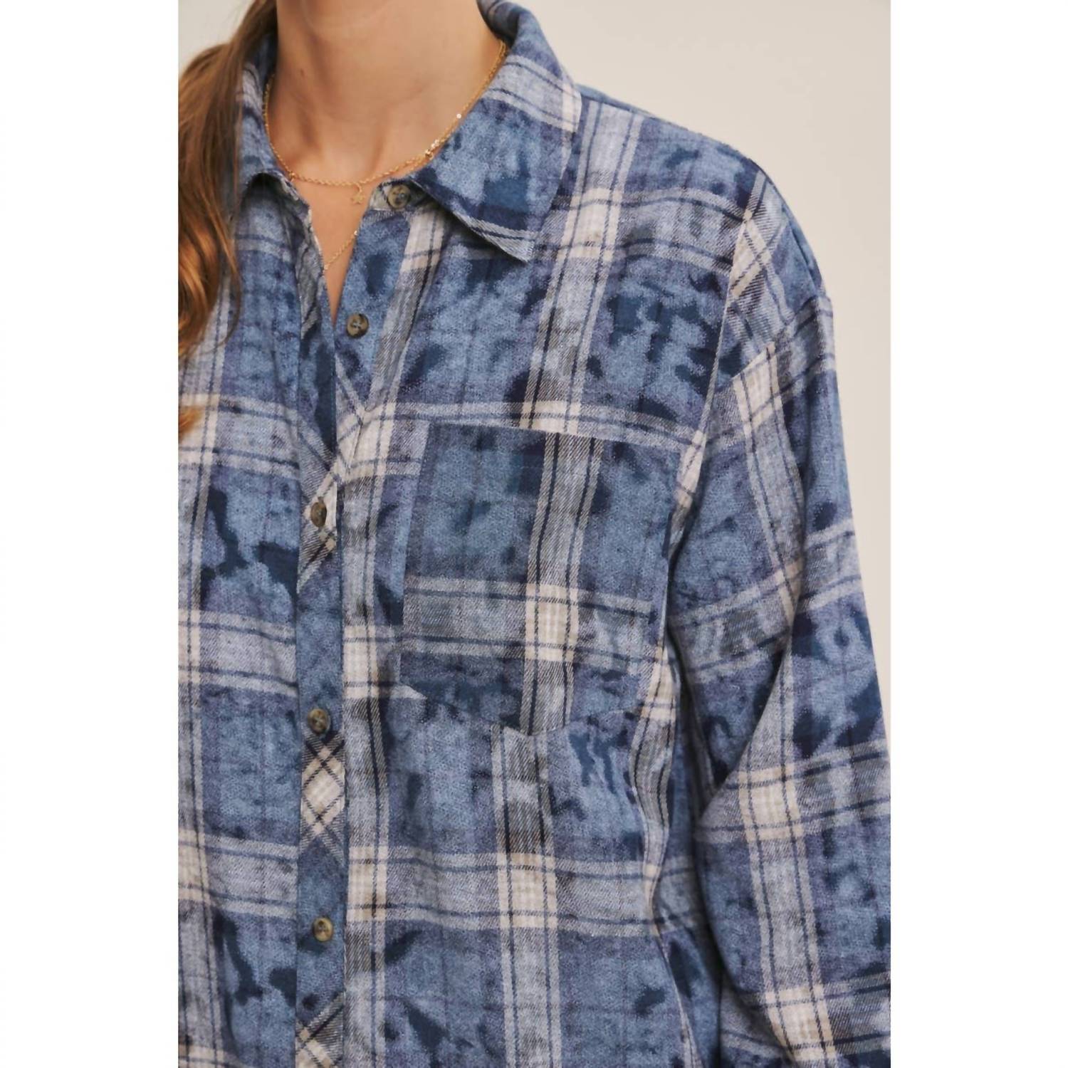 In February - Mineral Wash Plaid Dress