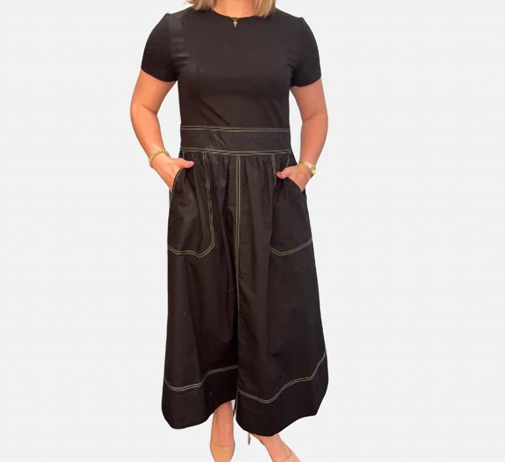 Elliott Lauren - Short Sleeve Maxi Dress