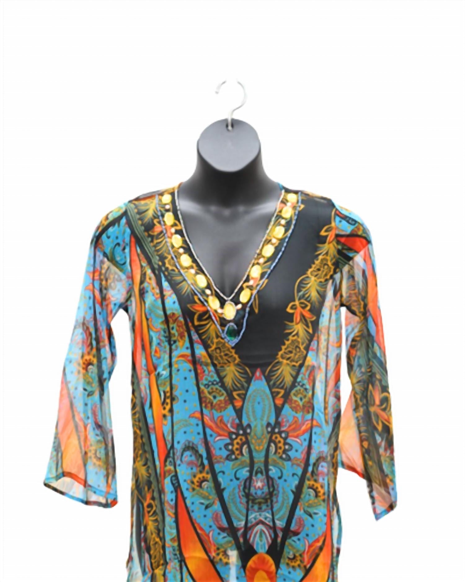 NF Women's Vibe Mesh Top in brown - women's blouse