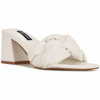 Nine West - Women's Gotti3 Braided Block Heel Slide Sandals
