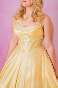 Sherri Hill - Strapless Hot Fix Ballgown