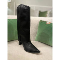 Matisse Women's Walker Fold Over Boots in black - women's shoe - alternate view
