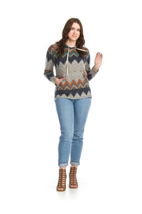 Papillon - Brushed Chevron Hoody