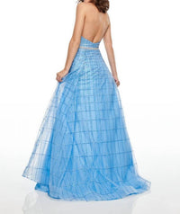 Rachel Allan - Glitter Tulle Halter Neck Prom Gown