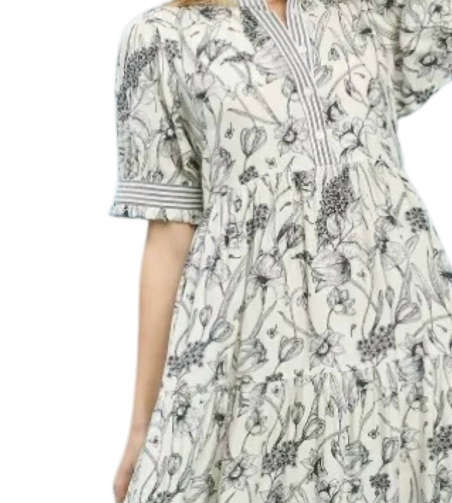 Umgee - Floral Tiered Maxi Dress