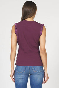 Dear John Denim - Women's Bridgette Ruffle Trim Tank Top