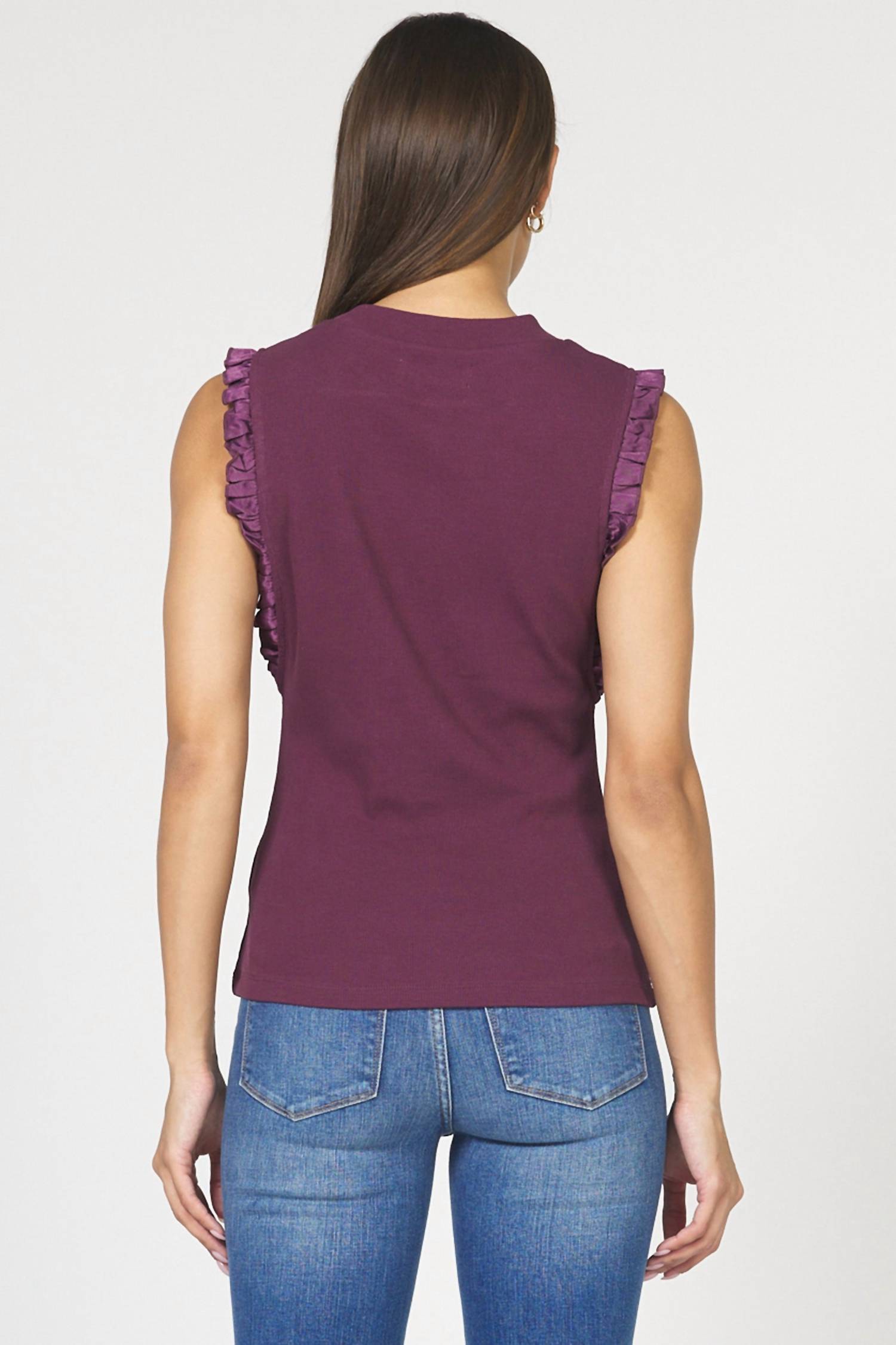Dear John Denim - Women's Bridgette Ruffle Trim Tank Top