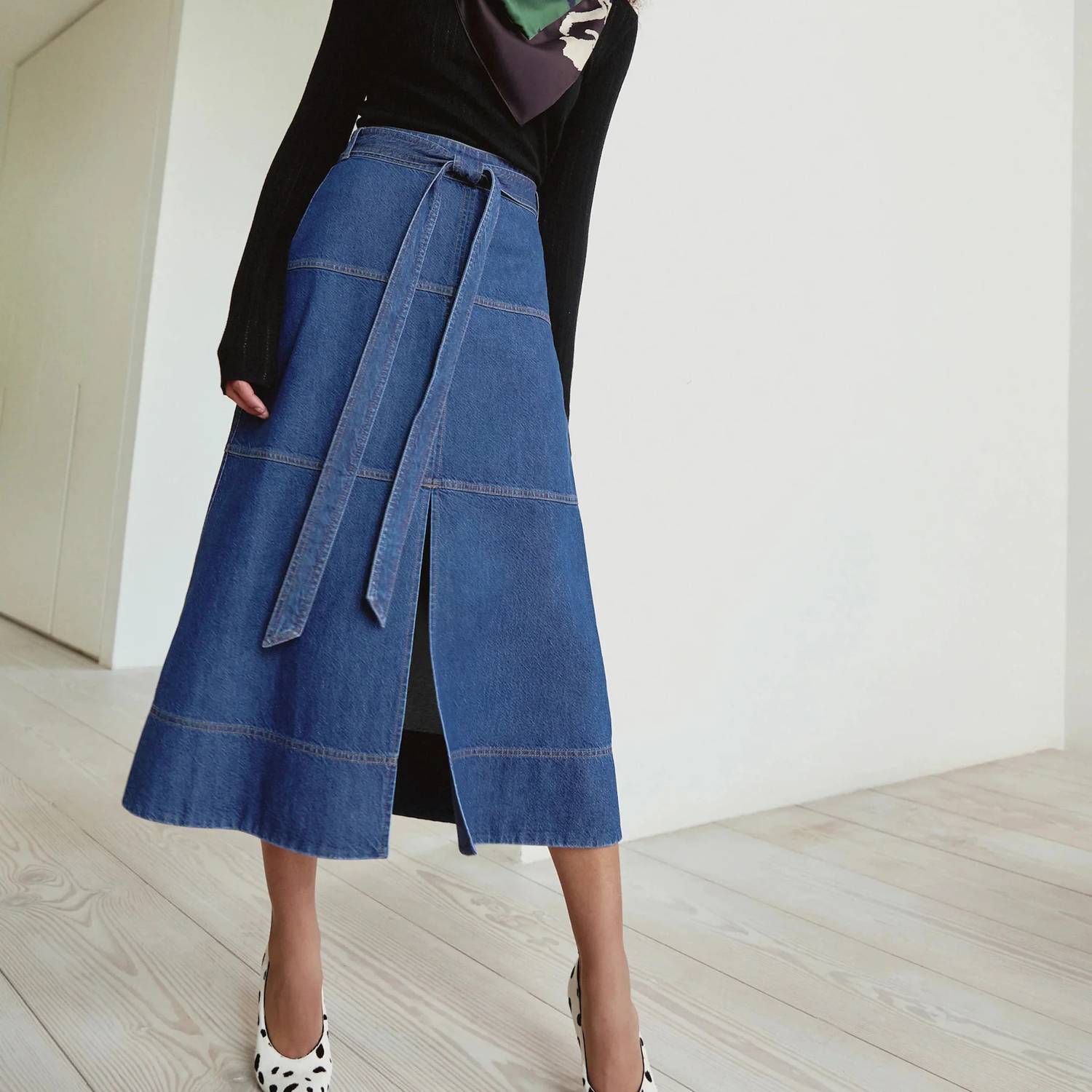 Tanya Taylor - Hudley Midi Denim Skirt