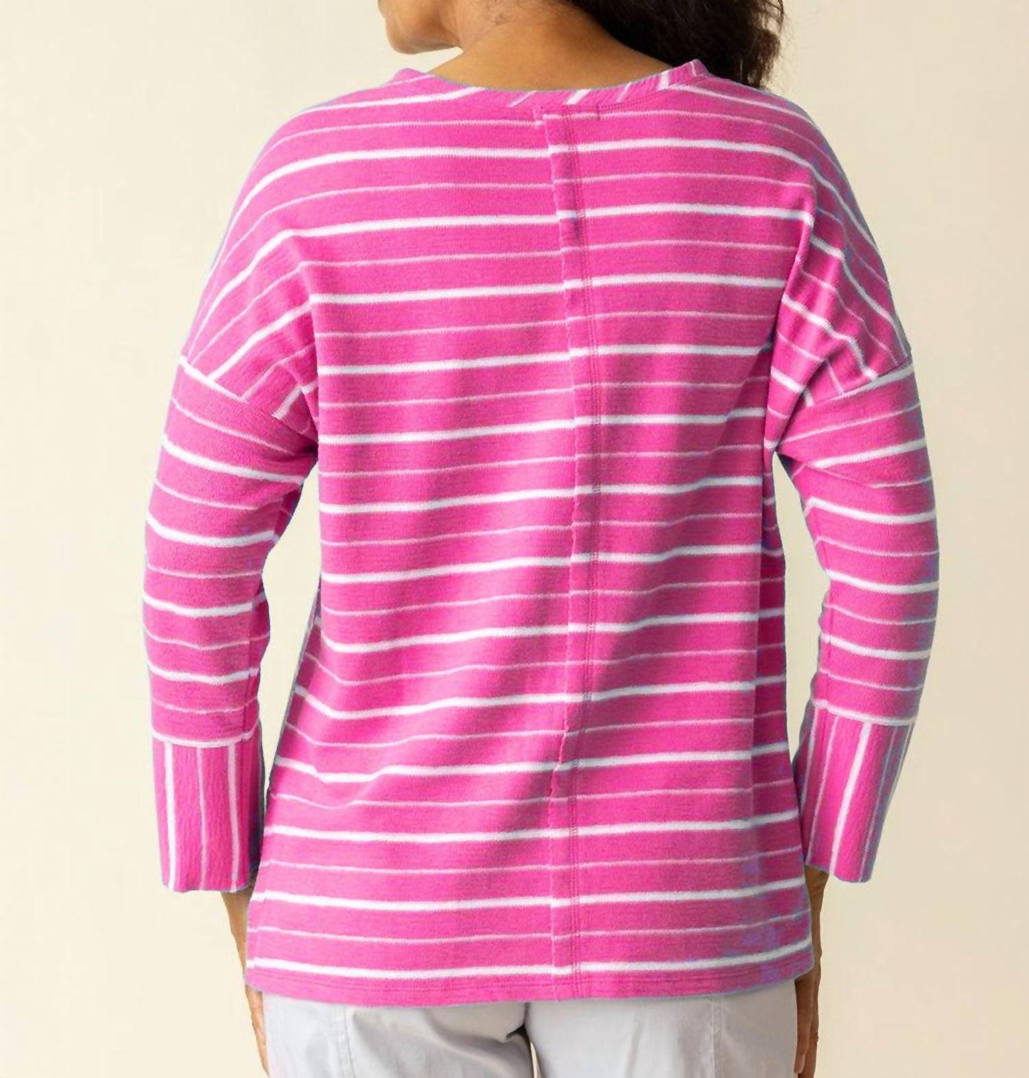 Habitat - Terry Striped Boxy Crew Top
