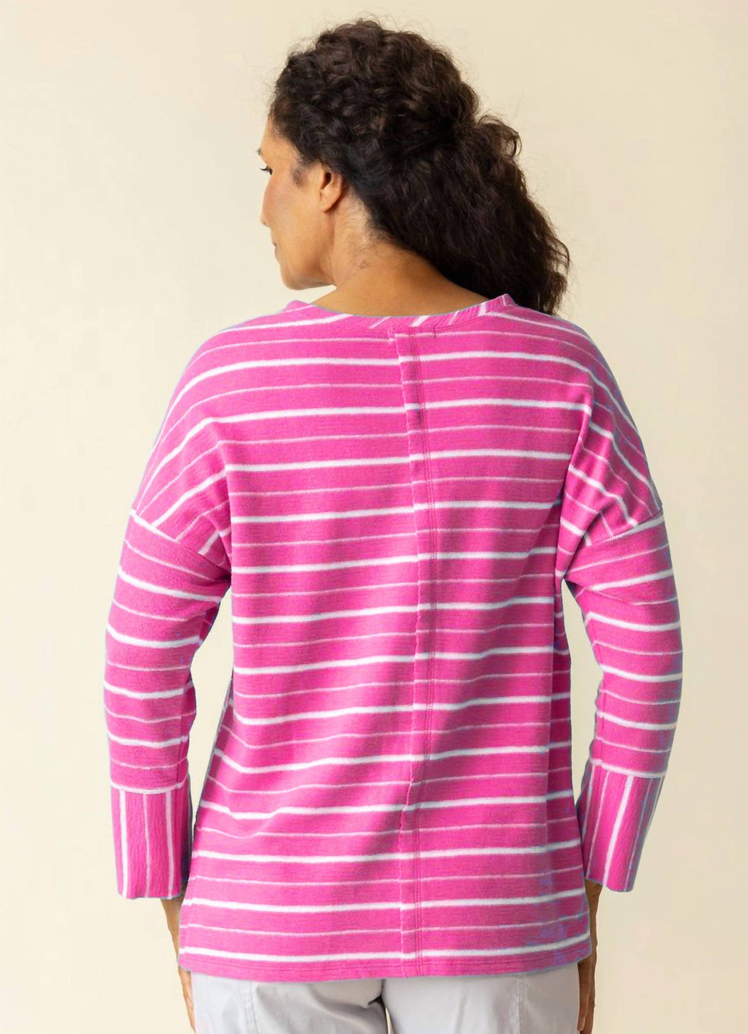 Habitat - Terry Striped Boxy Crew Top
