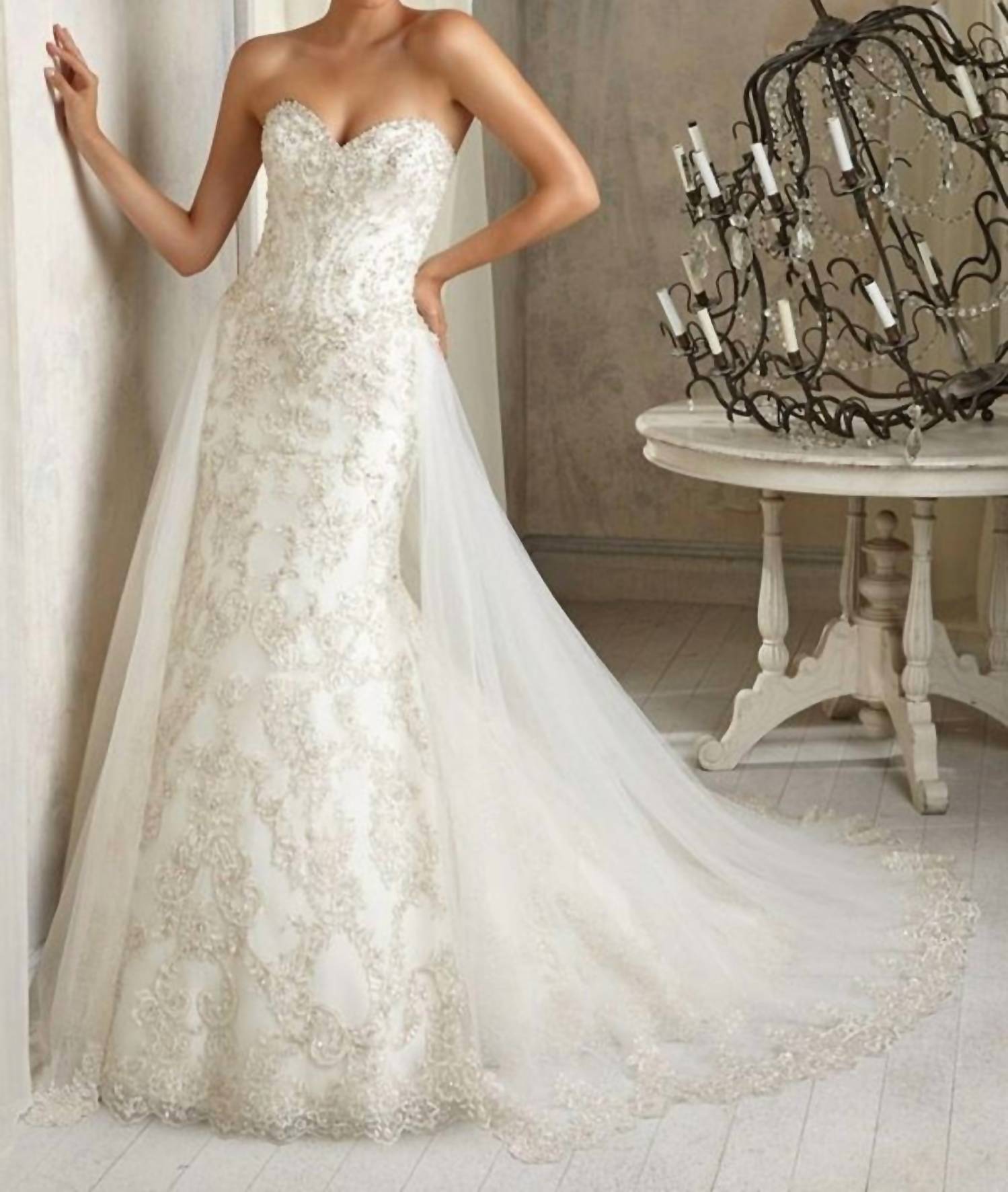 Angelina Faccenda - Trumpet Embroidered Wedding Dress