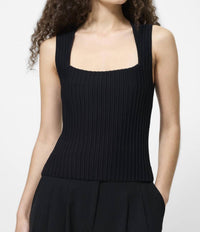 FRENCH CONNECTION Ottoman Top in black - women's tank top - alternate view