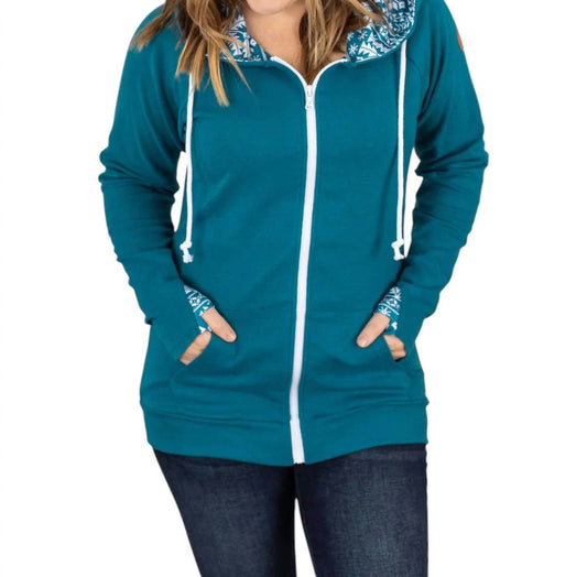 Michelle Mae - Winter Snowflake Full Zip Hoodie