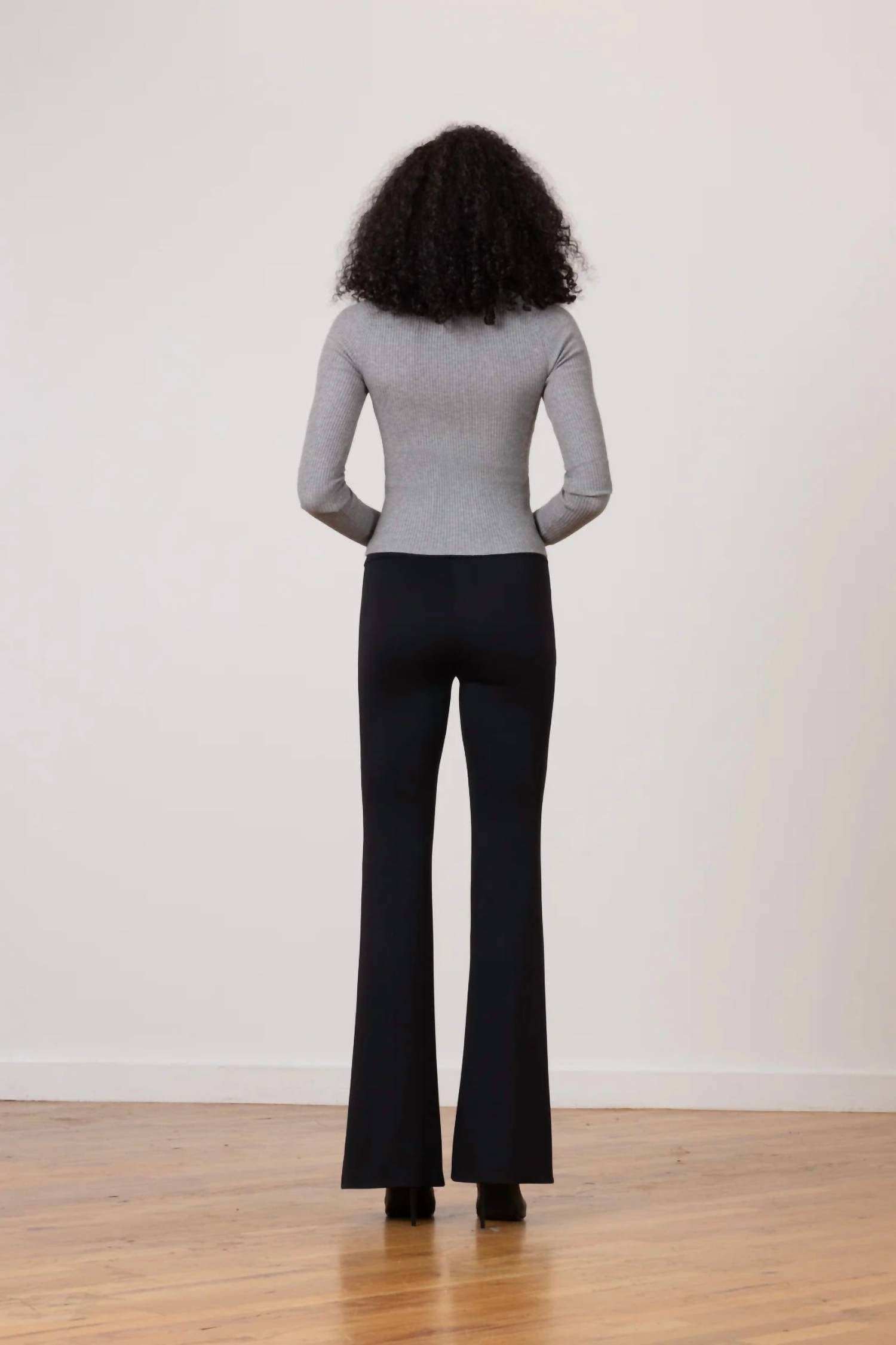 Avenue Montaigne Bellini Freedom Stretch Pant in black - women's pants - detail view