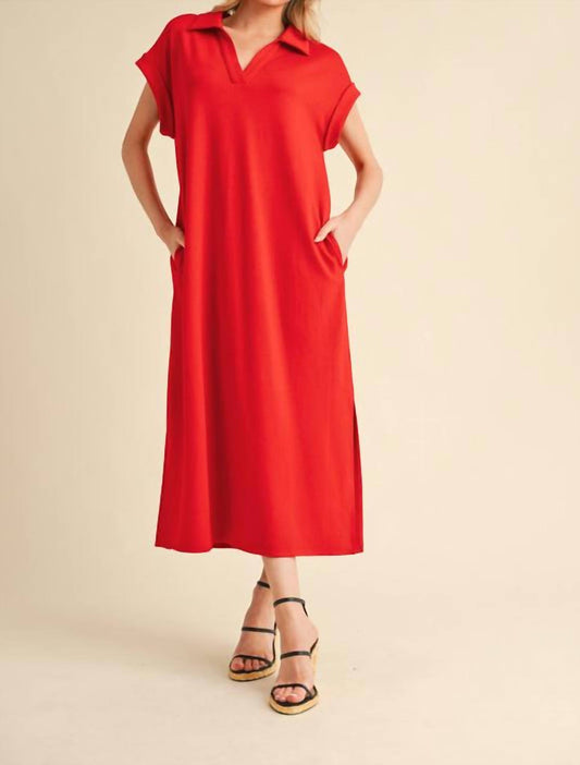 Jodifl - Shayla Collared Maxi Dress