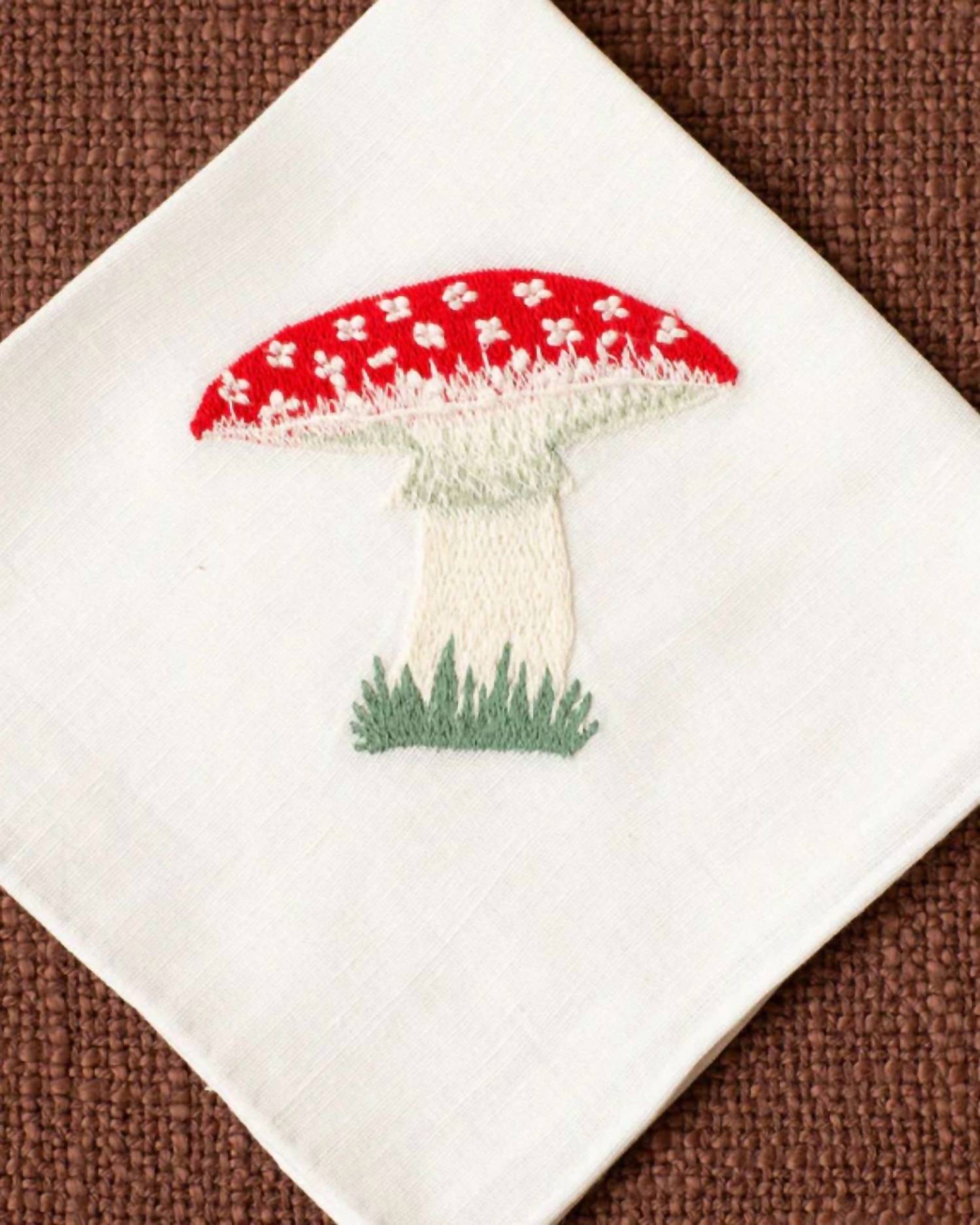ALIX OF BOHEMIA Cai Mushroom Handkerchief in white - women's scarf - alternate view