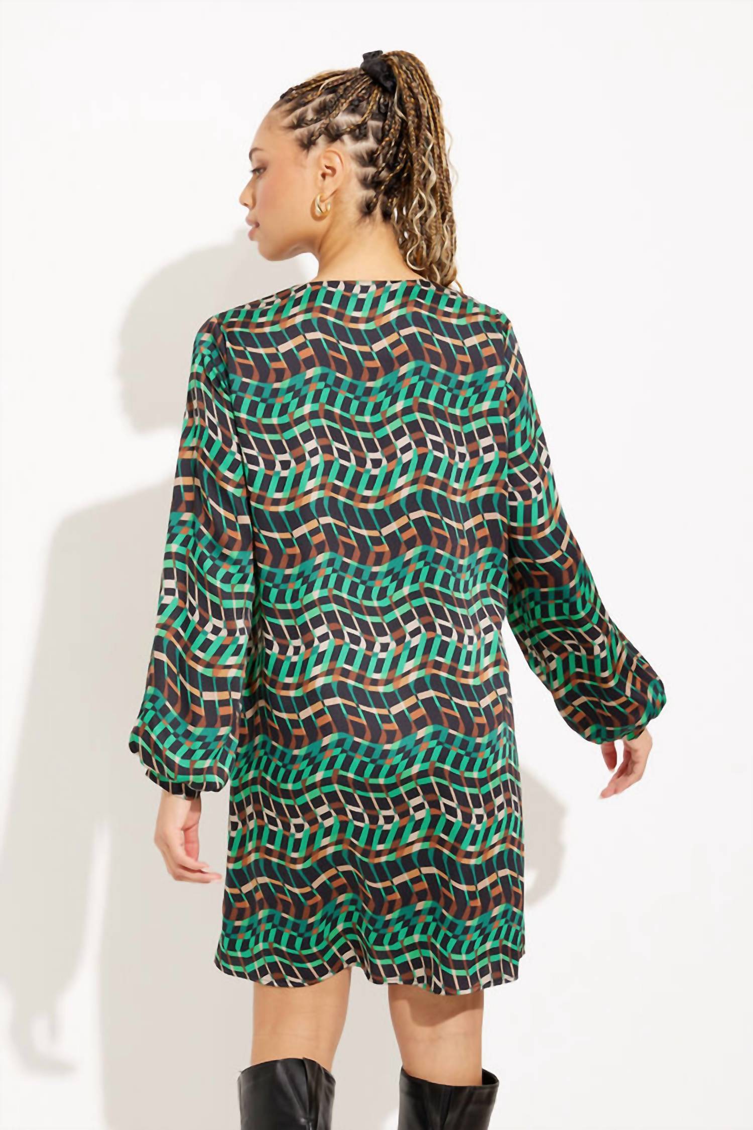 Joseph Ribkoff - Geometric Mini Shift Dress