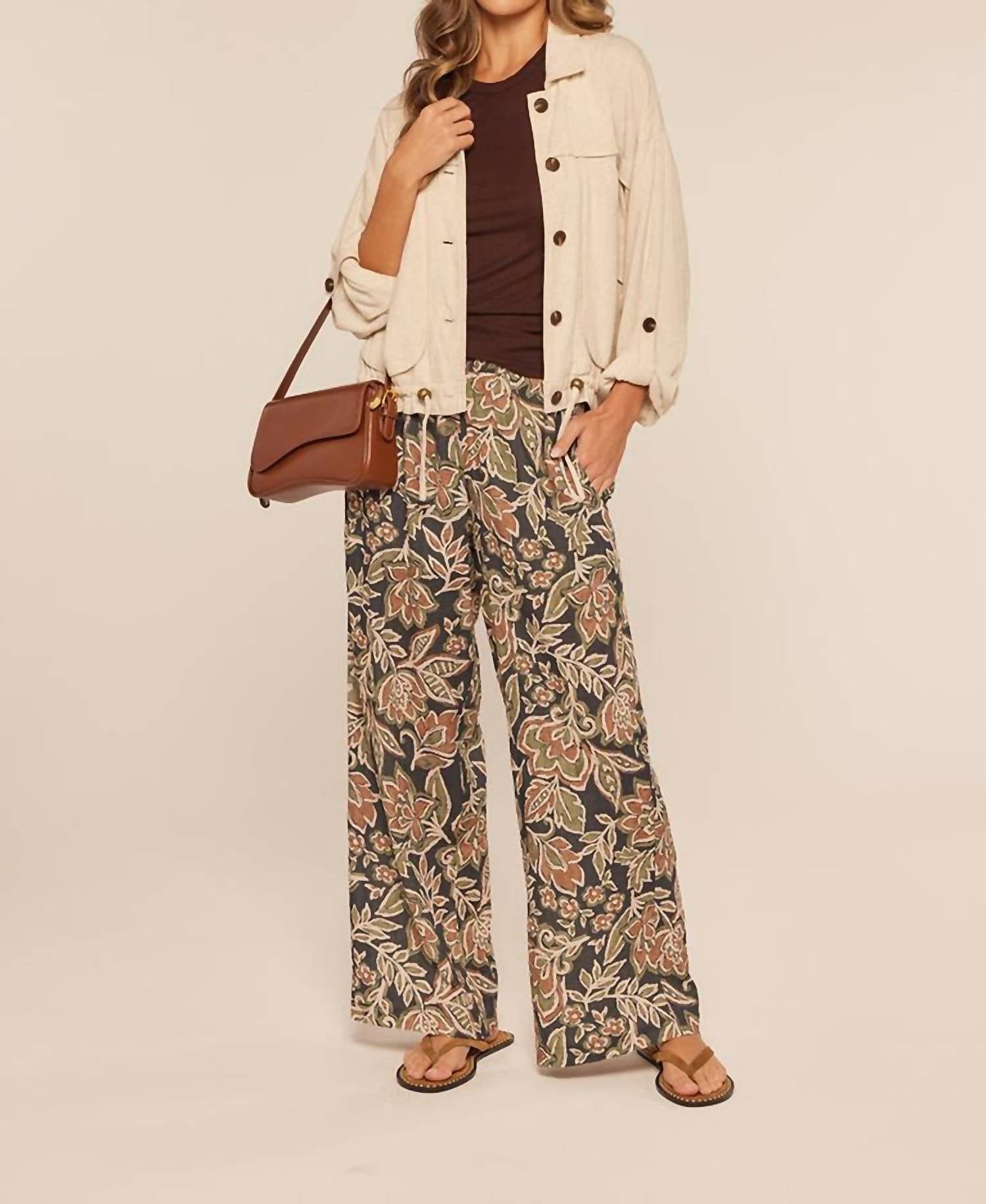 Kylie Paige Bettina Pant in mocha - women's pants - alternate view