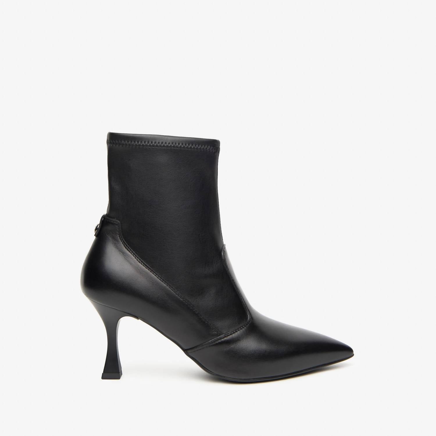 NeroGiardini Women's Stretch Ankle Boot in black - women's shoe - detail view