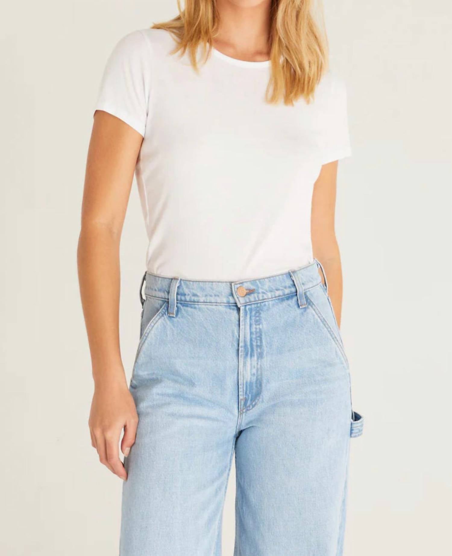 Z Supply Classic Short Sleeve Tee in white - women's t-shirt