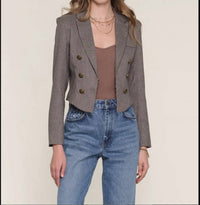 heartloom Women's Ophelia Blazer in herringbone - women's jacket