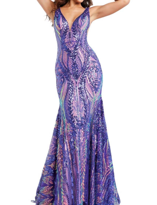 Jovani - Sequin Mermaid Gown