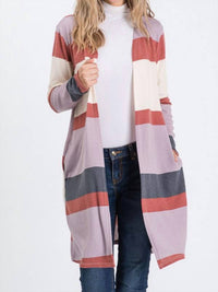 Heimish Usa - Color Block Open Cardigan