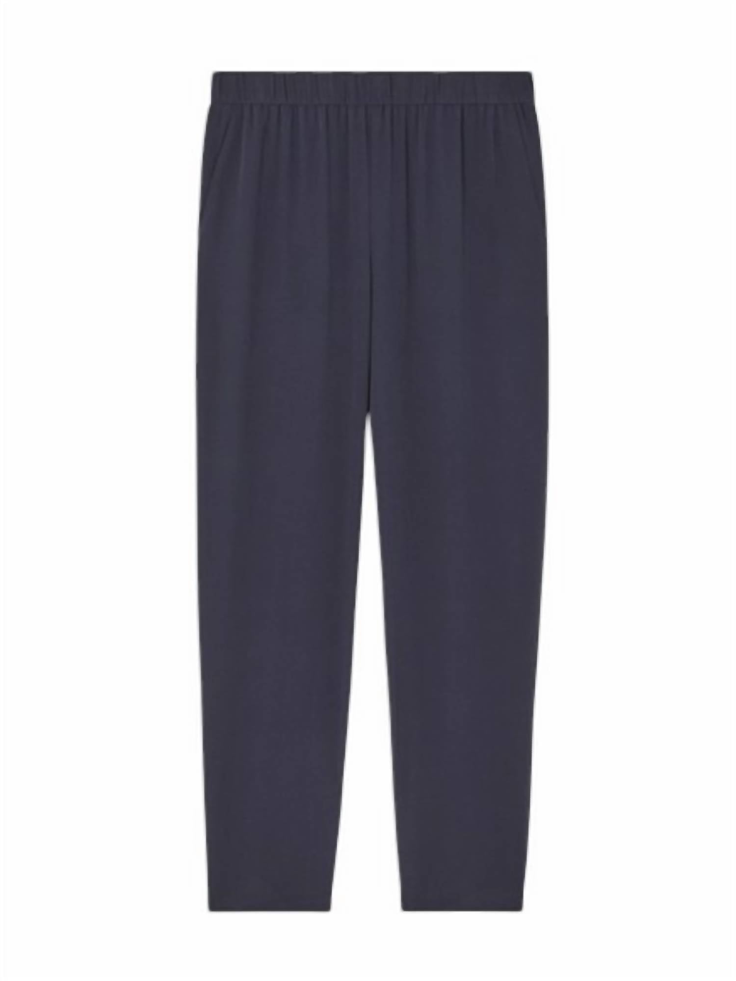 Eileen Fisher - Silk Georgette Tapered Ankle Pant