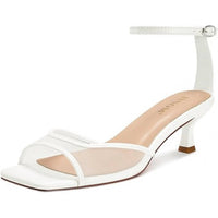 Isnom - Women's Open Toe Ankle Strap Shoes
