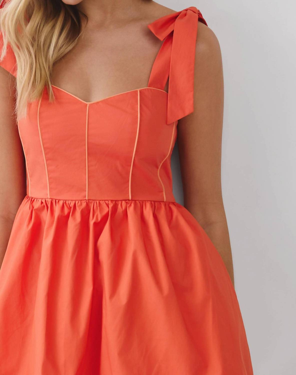 Tcec - Weekend Favorite Tie Shoulder Mini Dress
