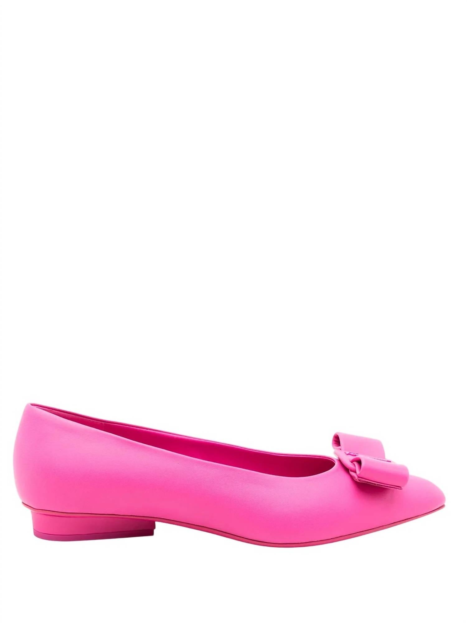Salvatore Ferragamo - Women's Viva Bow-detail Leather Ballerina Shoes