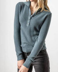Lilla P - Button Collar Sweater
