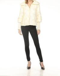 Joseph Ribkoff - Pearl Quilted Puffer Jacket