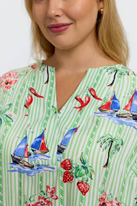 Foxcroft - Alica 3/4 Recess Shirt - Plus