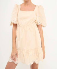 English Factory - The Bess Eyelet Mini Dress