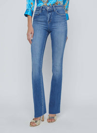 L'Agence - Ruth High Rise Straight Leg Jeans