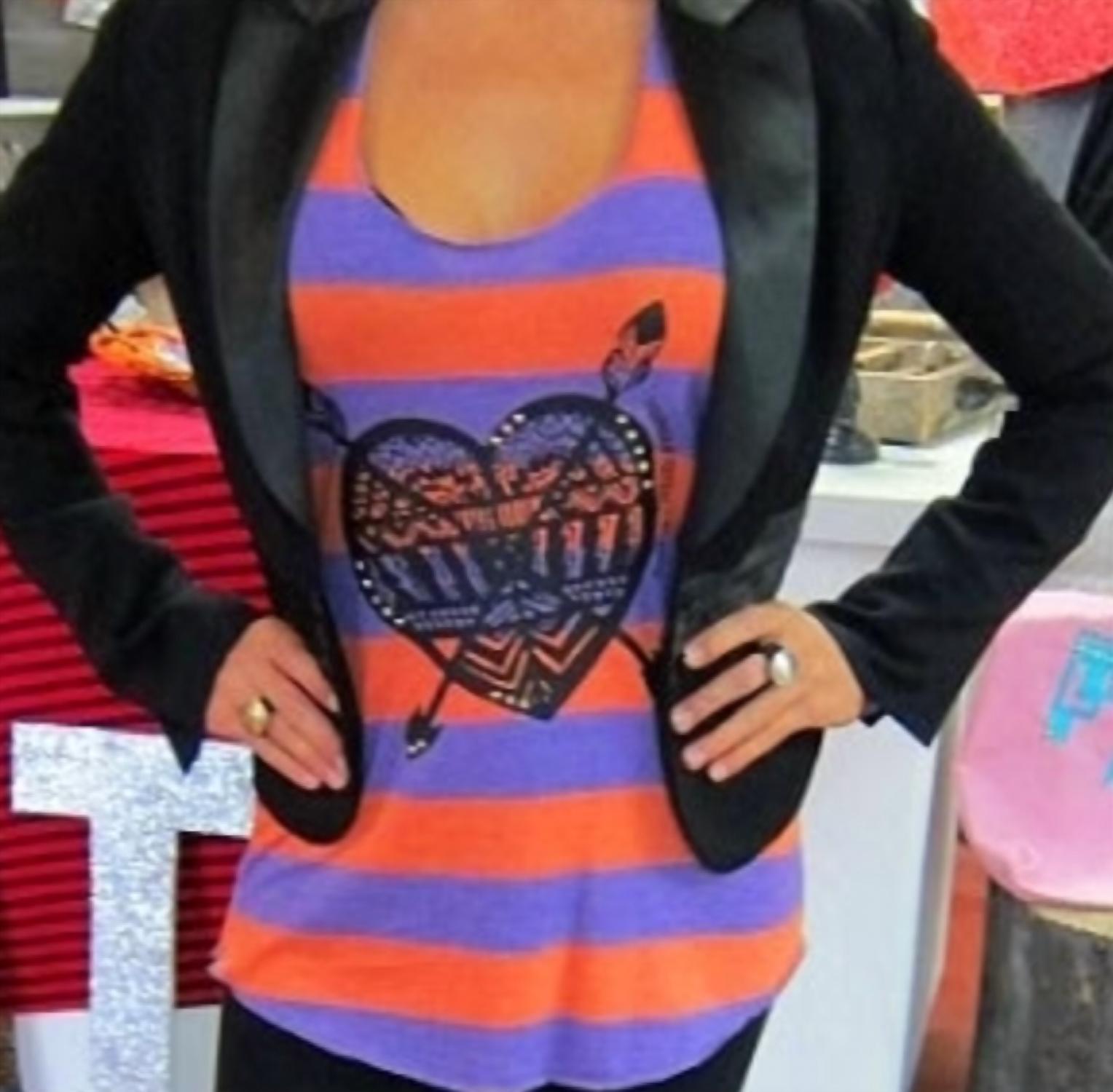 LHTX Wild At Heart Tank Top in purple coral - women's tank top