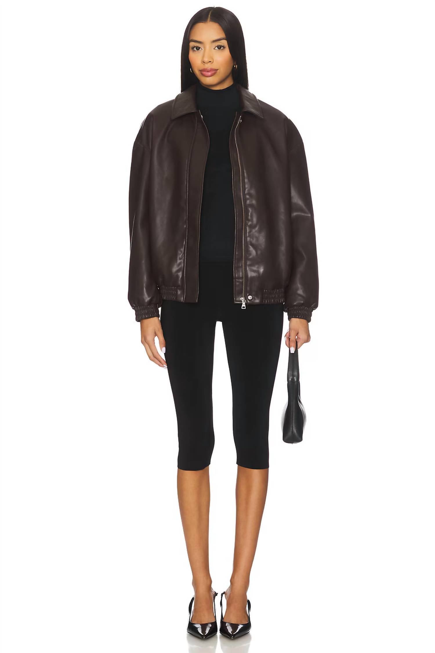 Enza Costa - Leather Zipper Jacket