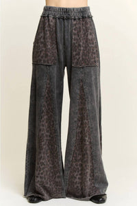 J. Her - Lainey Mineral Wash Leopard Pants