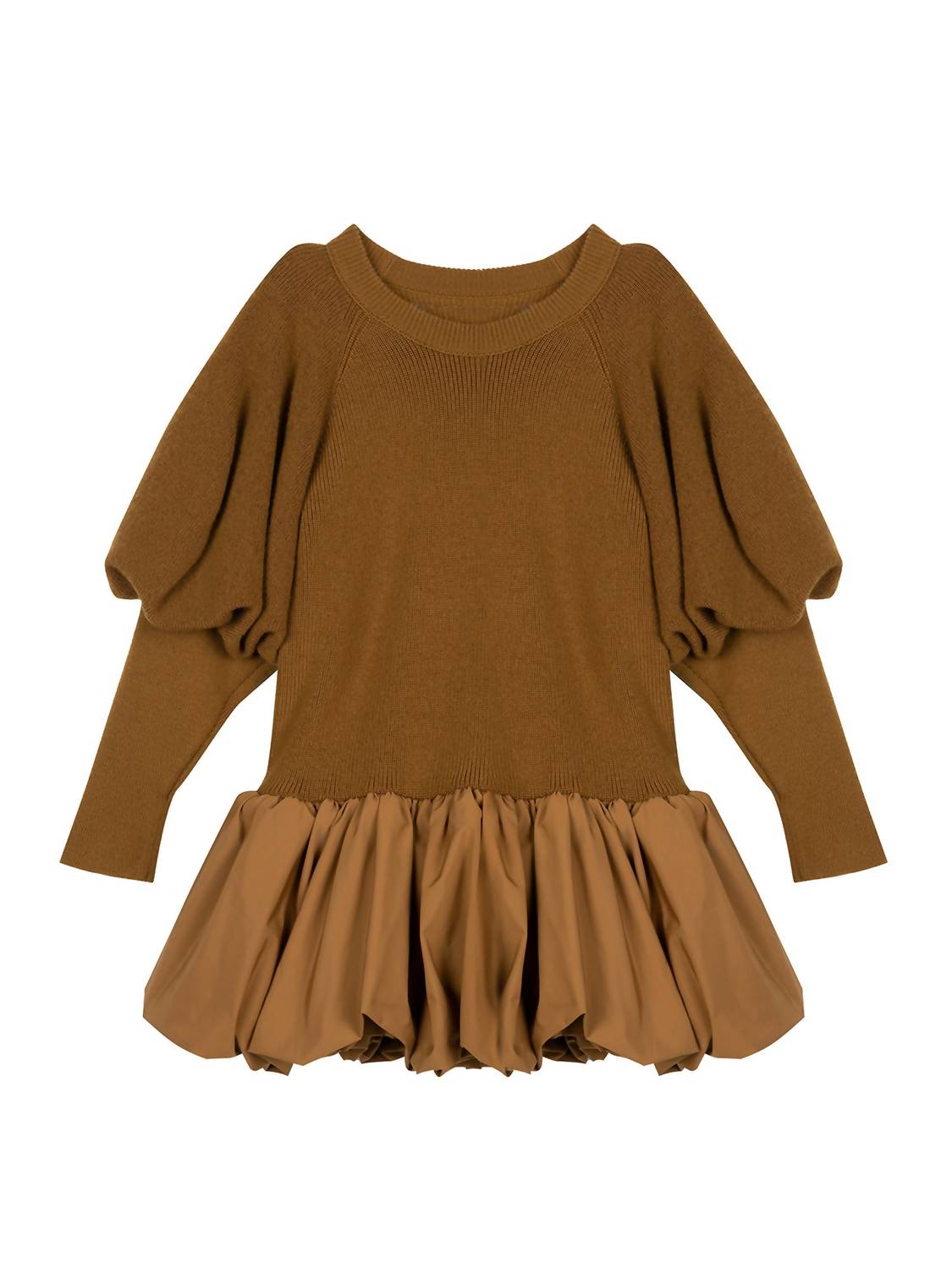 Kids Knit Puffer Sweater Dress
