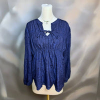 Mason & Belle - Lace Cinched Waist Blouse