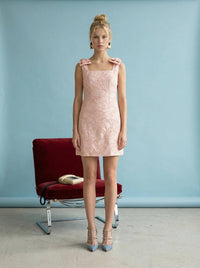 Heyson - Blush & Bows Mini Dress