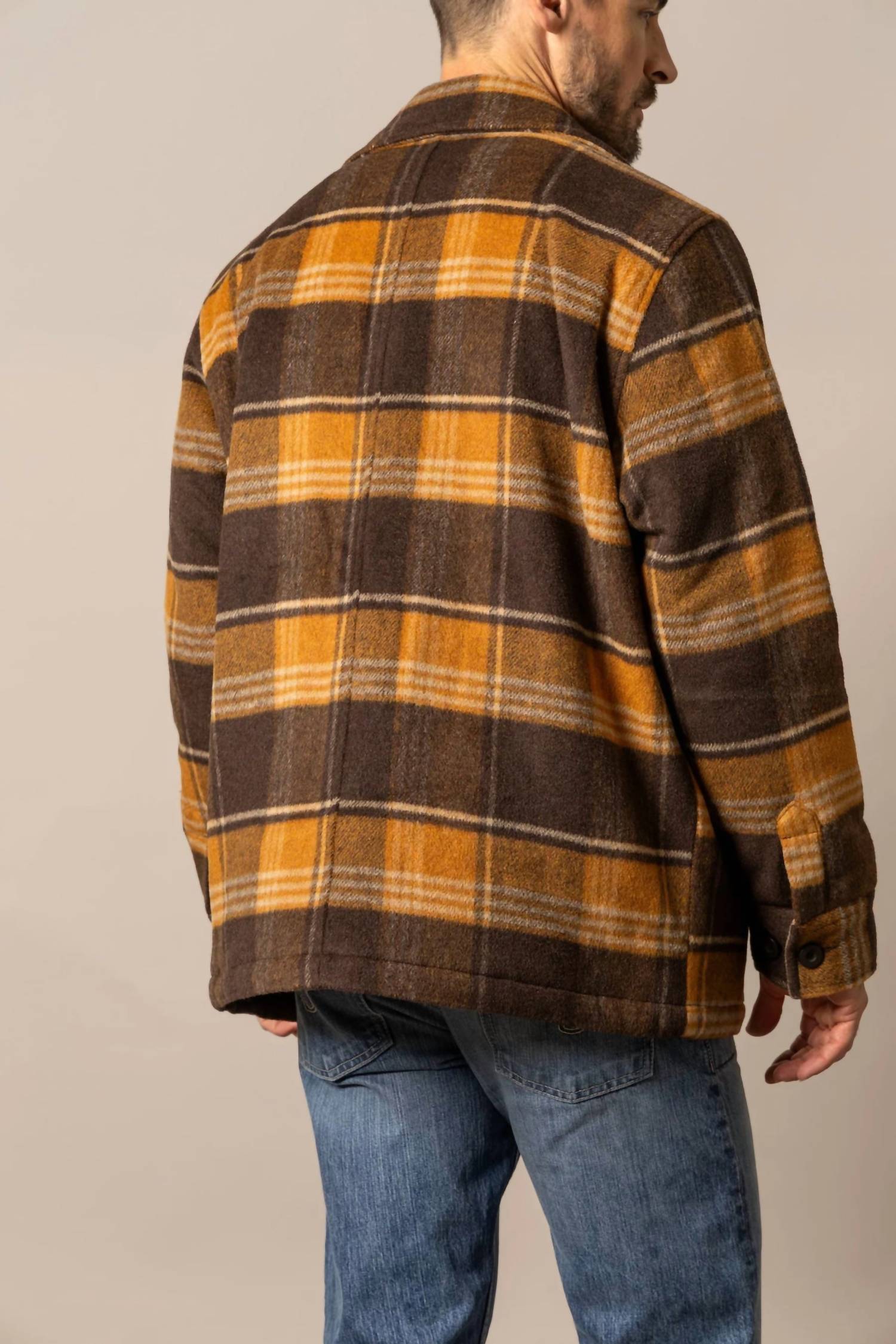 Kimes Ranch Marquette Wool Jacket in brown - men's jacket - alternate view