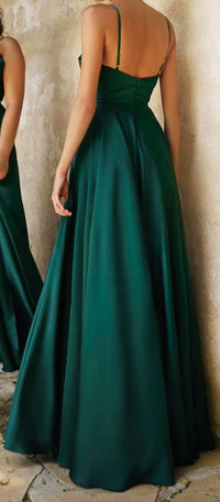 Ladivine - Fitted Bodice A-line Maxi Skirt Dress