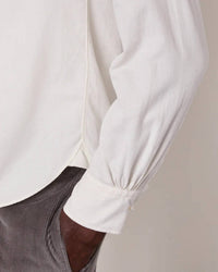 Officine Générale Lipp Cotton Corduroy Shirt in ecru - men's shirt - alternate view