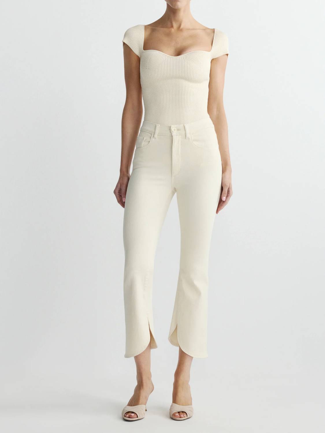 Dl1961 - Women'S - Bridget Boot Crop Scalloped Hem Jeans