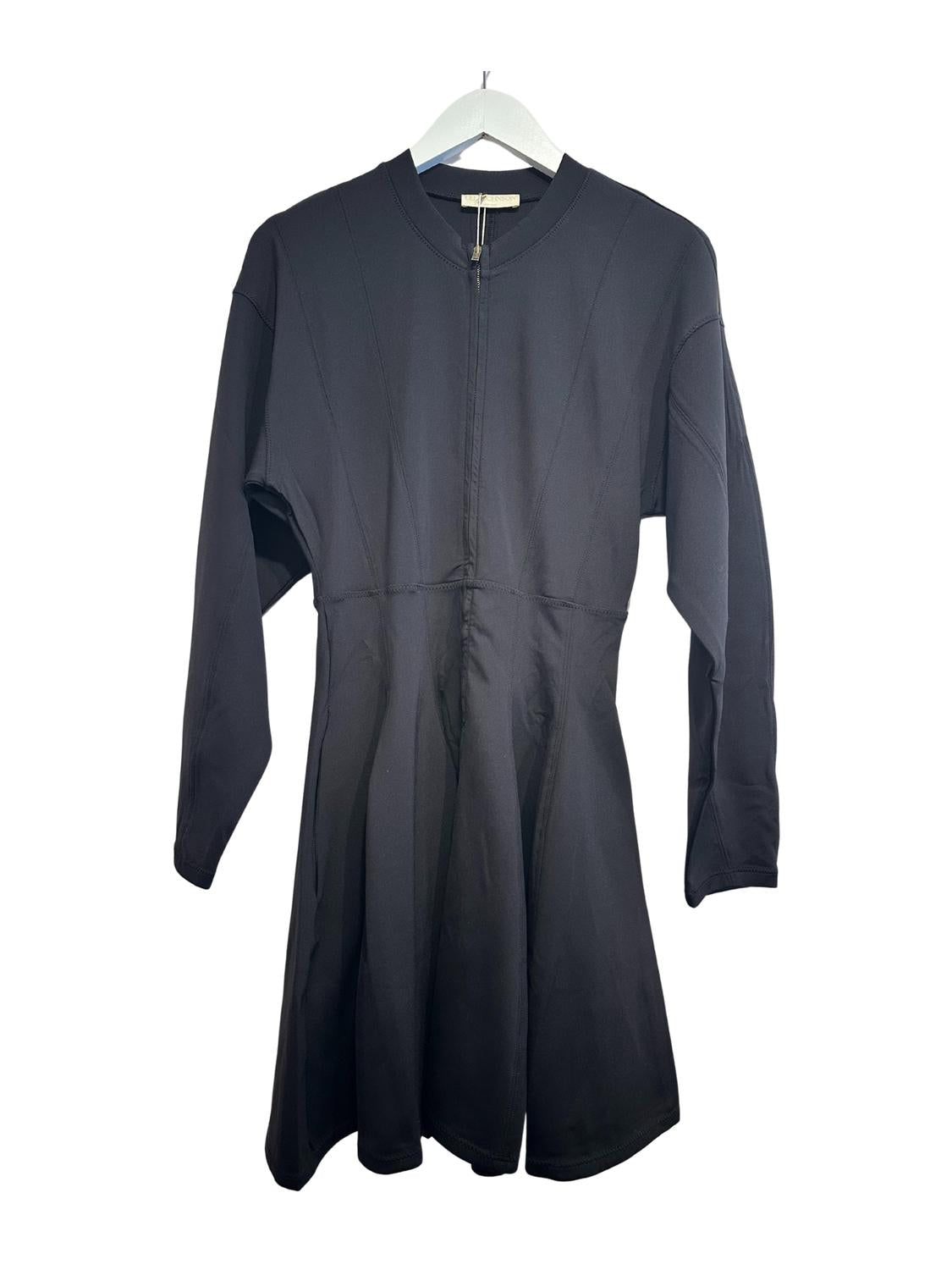 Ulla Johnson Ansel Zip Front Mini Dress in noir - women's dress