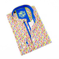 Eight X - Men's Mini Flip Flop Button Down Print Shirt