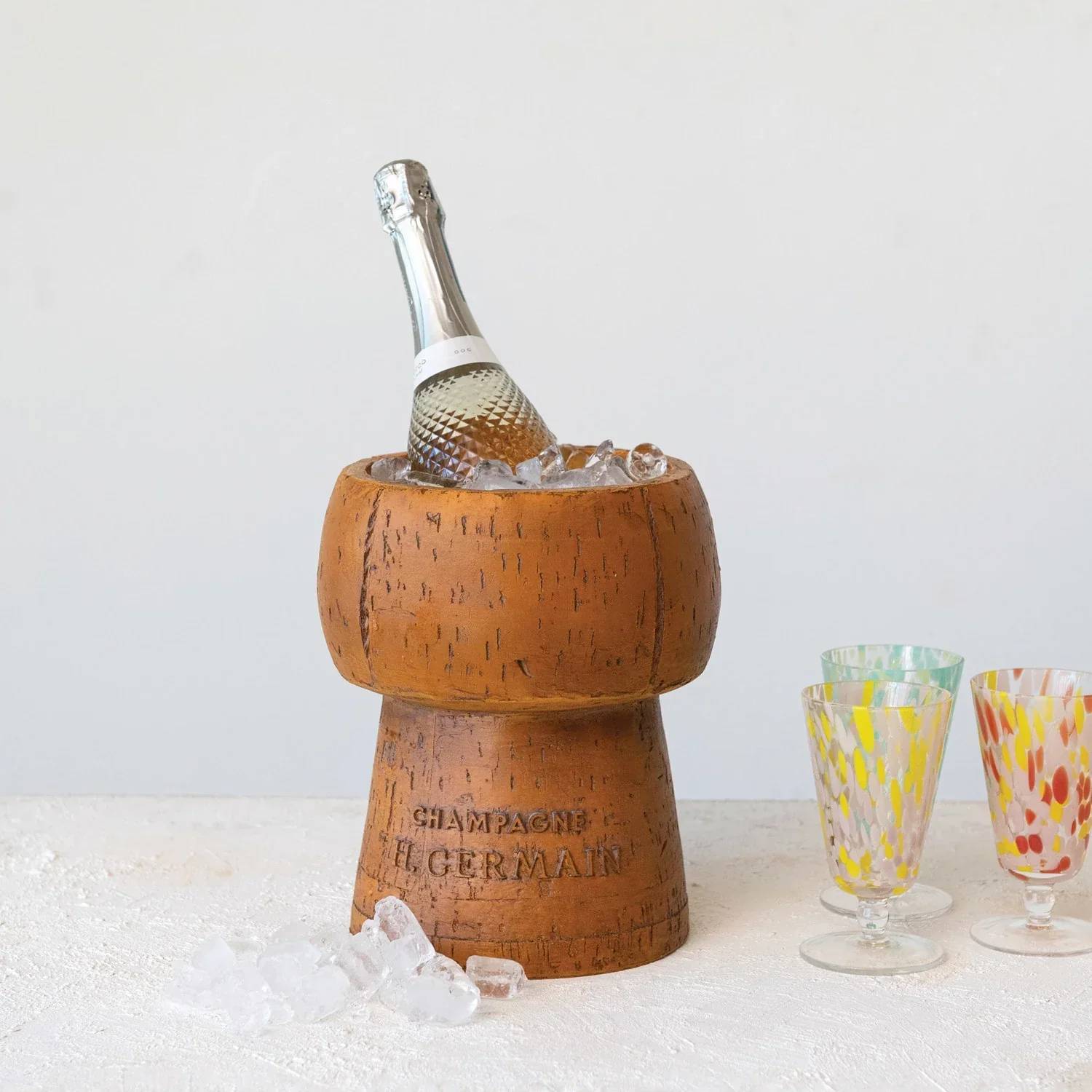 Creative Co-Op - Cork Shaped Ice Bucket